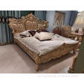 Conjunto de móveis de quarto king size clássico de luxo